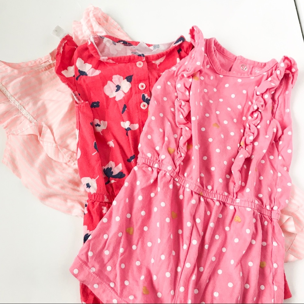 Girl Summer Rompers Bundle 24 months